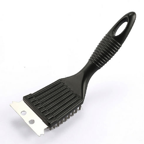 8 Inch Small Grill Brush and Scraper with Stainless Steel Wire Bristle.